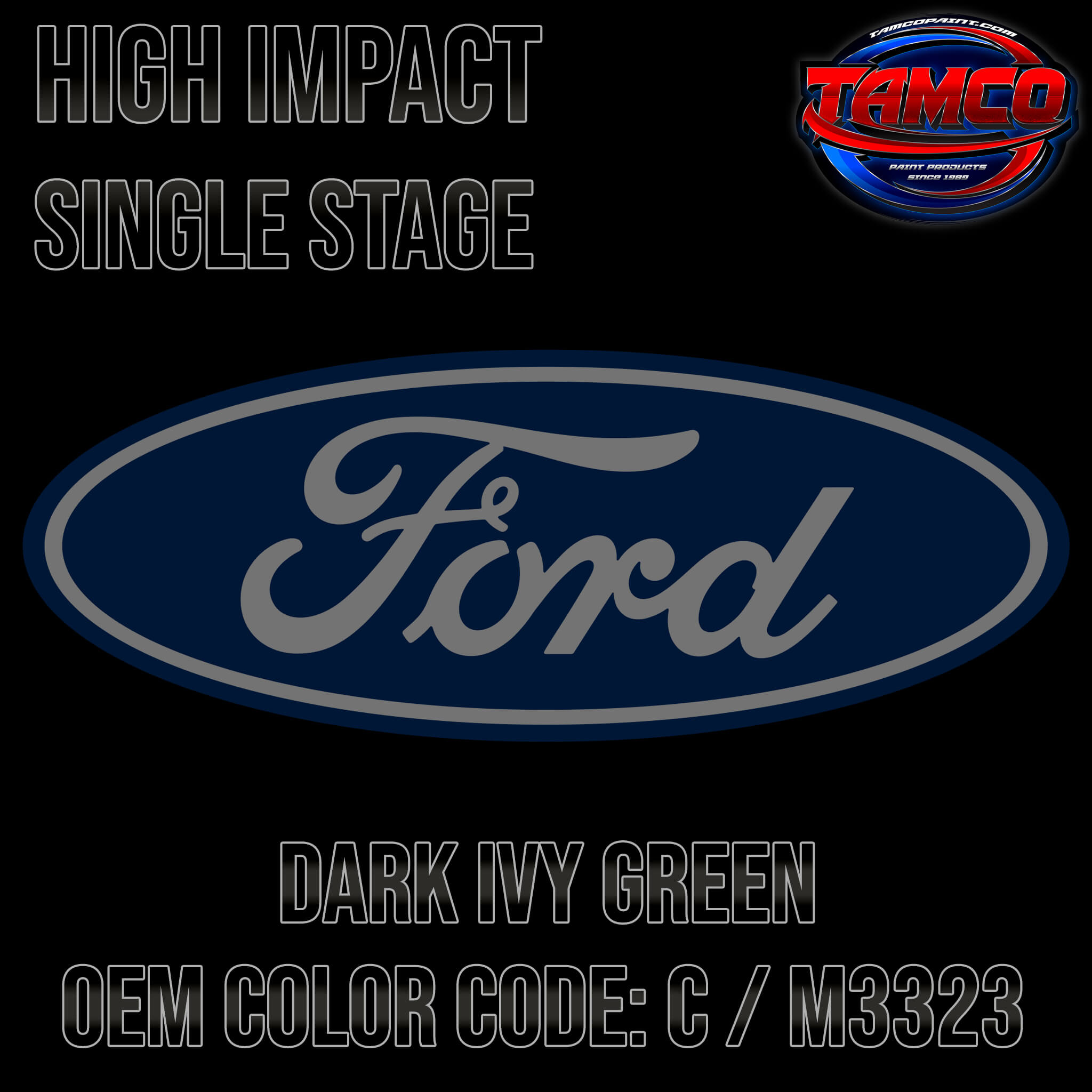 FORD HMカラー Ford Dark Ivy Green | C / M3323 | 1970 | OEM High Impact Series Single