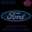 Tamco Paint Ford Dark Midnight Blue OEM Color Code: 3A / M5585 Basecoat