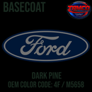 Tamco Paint Ford Dark Pine OEM Color Code: 4F / M5658 Basecoat