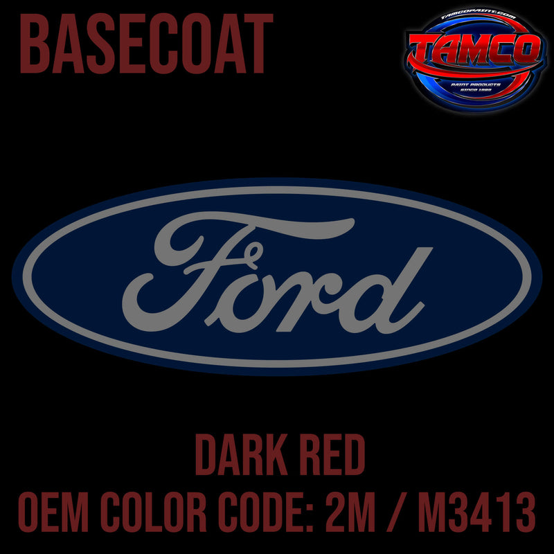 Tamco Paint Dark Red OEM Color Code: 2M / M3413 - Basecoat