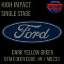 Tamco Paint Ford Dark Yellow Green OEM Color Code: 4V / M5233 High Impact SS