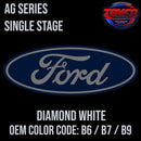 Tamco Paint Ford Diamond White OEM COLOR CODE: B6 / B7 / B9 AG Series Single Stage