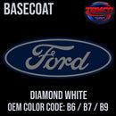 Tamco Paint Ford Diamond White OEM COLOR CODE: B6 / B7 / B9 Basecoat