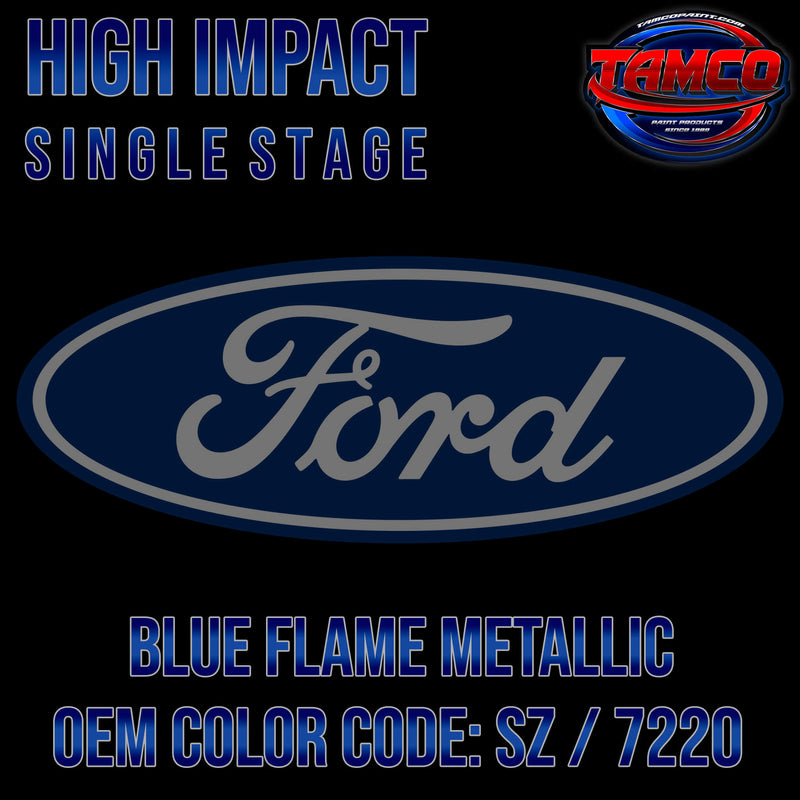 Ford Blue Flame Metallic SZ Touch Up Paint Kit - 2 Oz With Brush, Ships Today