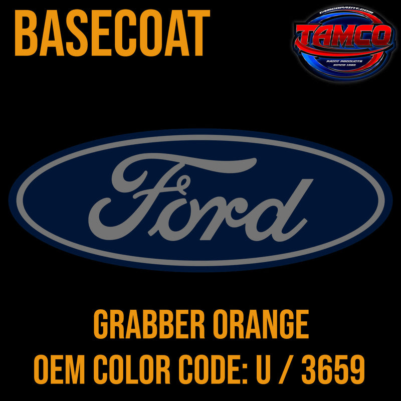 GRABBER ORANGE CODE U /3659 OEM BASECOAT