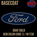 Tamco Paint OEM Ford Gray Gold Color Code S / M1736 Basecoat
