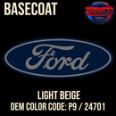Tamco Paint Ford Light Beige OEM Color Code: P9 / 24701 Basecoat