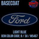 Tamco Paint Ford Light Blue OEM COLOR CODE: 8 / 3U / M5467 Basecoat