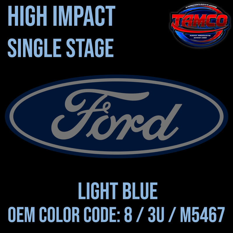 Tamco Paint Ford Light Blue OEM COLOR CODE: 8 / 3U / M5467 High Impact