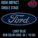Tamco Paint Ford Light Blue OEM Color Code: AX / 15104 High Impact SS