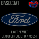 Tamco Paint OEM Basecoat Ford Light Pewter Code 1J / M5651
