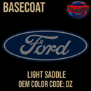 Tamco Paint OEM Ford Light Saddle Color Code: DZ Basecoat
