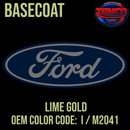 Tamco Paint Ford Lime Gold OEM Color Code: I / M2041 Basecoat