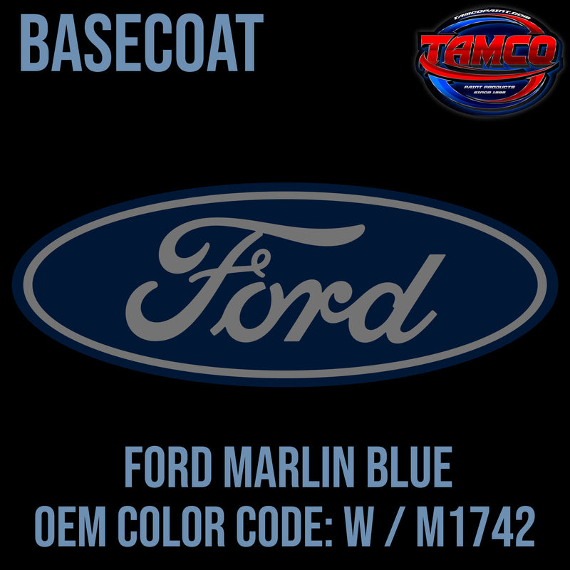 Ford Marlin Blue | W / M1742 | 1965-1990 | OEM Basecoat