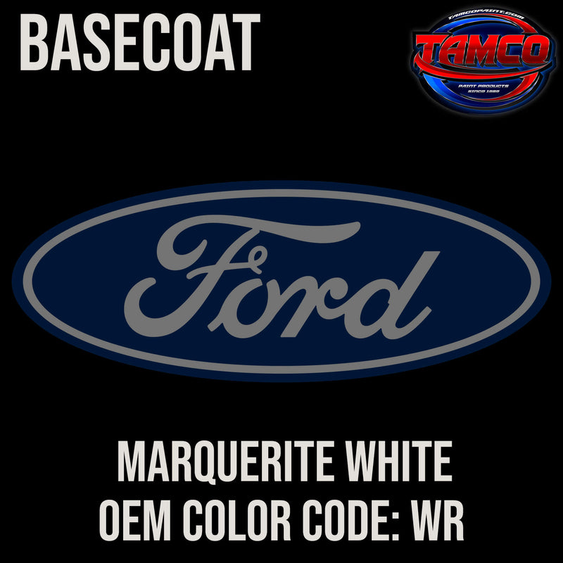 Tamco Paint Ford Marquerite White OEM COLORCODE: WR Basecoat