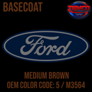 Tamco Paint OEM Basecoat Ford Medium Brown 5/M3564