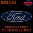 Tamco Paint Ford Medium Dark Orange OEM Color Code: 5N / M5684 Basecoat