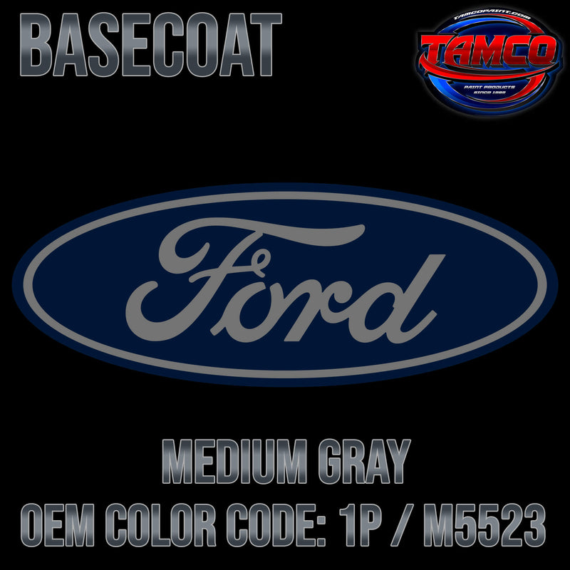 Tamco Paint Ford Medium Gray OEM Color Code: 1P / M5523 - Basecoat