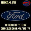Tamco Paint Ford Medium Lime Yellow OEM Color Code: 4W / M5177 Duraflint