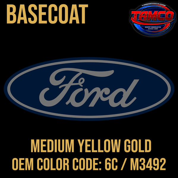 Tamco Paint OEM Medium Yellow Gold 6C / M3492 Basecoat