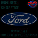 Tamco Paint Ford Midnight Jade OEM COLOR CODE: L / 72 / M5530 -High Impact