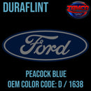 Tamco Paint Ford Peacock Blue OEM Color Code: D / B / 1638 - Duraflint