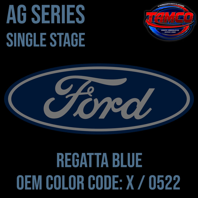 Ford Regatta Blue | X / 0522 | 1955 | OEM AG Series Single Stage