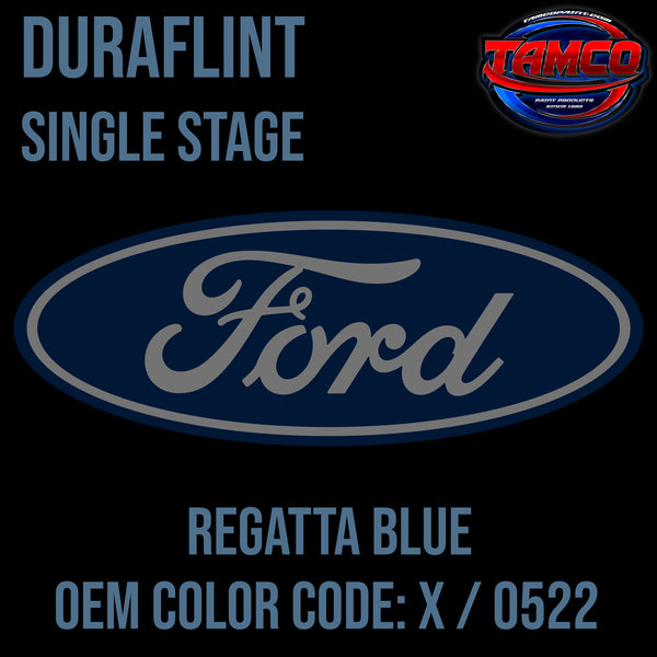Ford Regatta Blue | X / 0522 | 1955 | OEM DuraFlint Series Single Stage