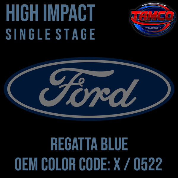 Ford Regatta Blue | X / 0522 | 1955 | OEM High Impact Single Stage