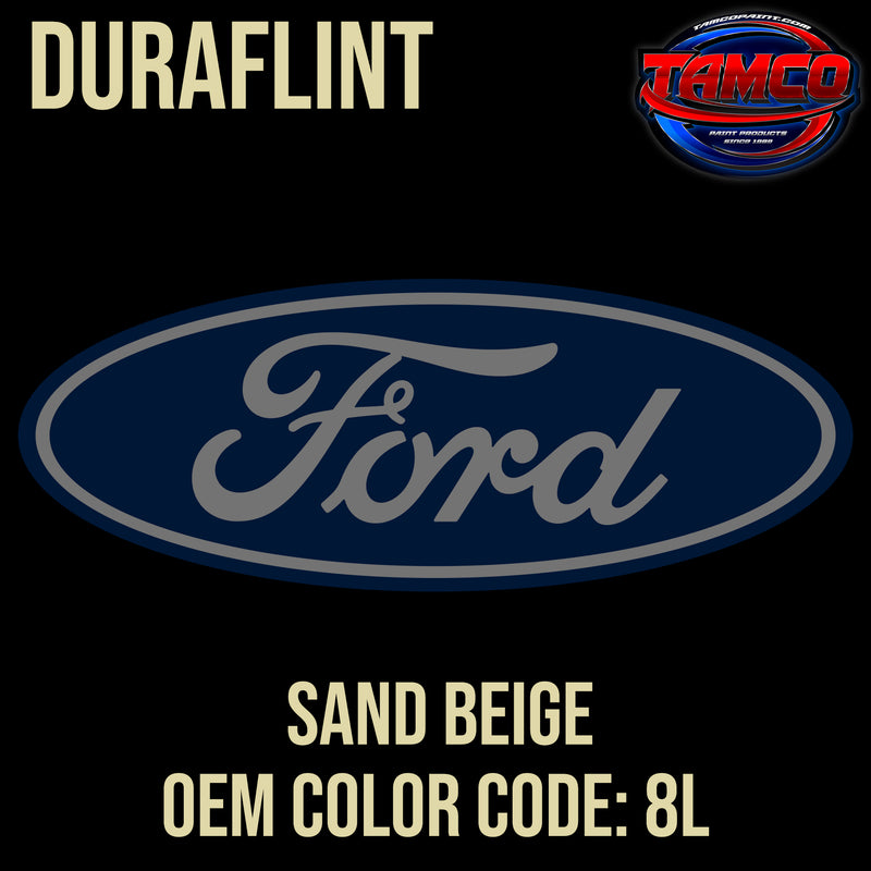 Ford Sand Beige | 8L | 1985-1988 | OEM DuraFlint Series Single Stage