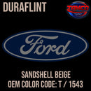 Tamco Paint Ford Sandshell Beige OEM Color Code: T1543 - Duraflint