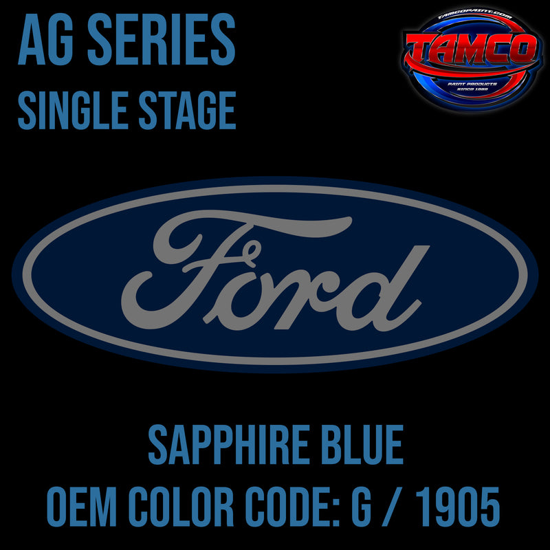 Ford Sapphire Blue | G / 1905 | 1966 | OEM AG Series Single Stage