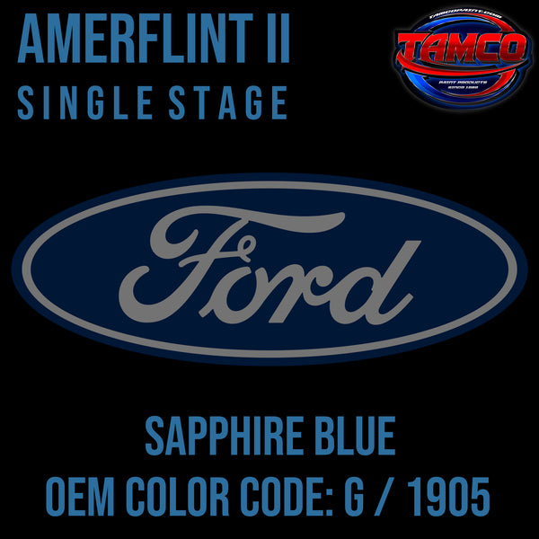 Ford Sapphire Blue | G / 1905 | 1966 | OEM Amerflint II Series Single Stage
