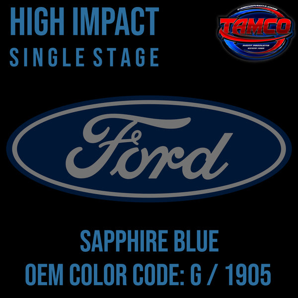 Ford Sapphire Blue | G / 1905 | 1966 | OEM High Impact Single Stage