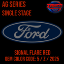 Tamco Paint Ford Signal Flare Rede OEM Color Code: 5 / Z / 2025 AG SS