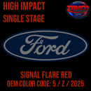Tamco Paint Ford Signal Flare Rede OEM Color Code: 5 / Z / 2025 High Impact SS