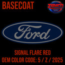 Ford Signal Flare Red OEM Basecoat