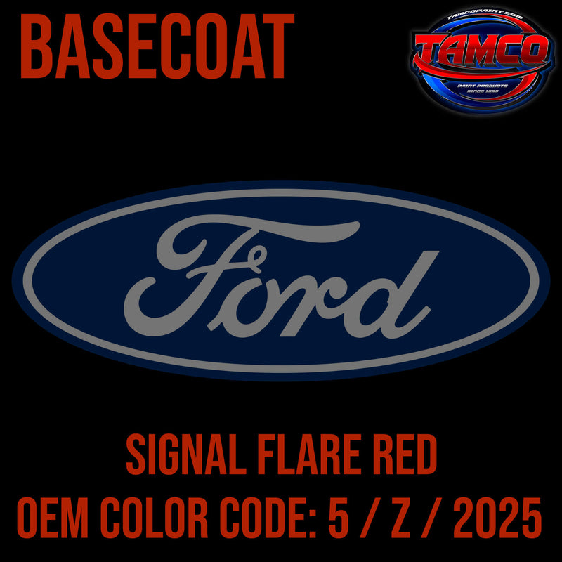 Ford Signal Flare Red OEM Basecoat