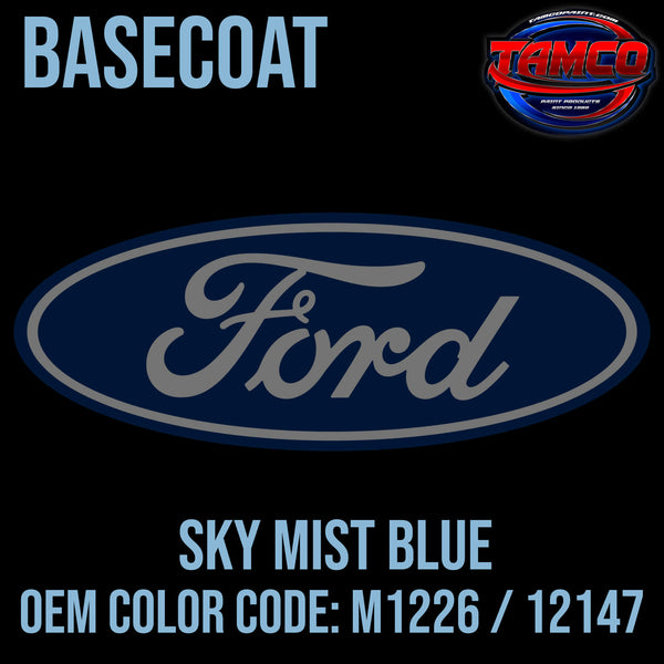 Tamco Paint Sky Mist Blue OEM Color Code: M1226 / 12147 - Basecoat
