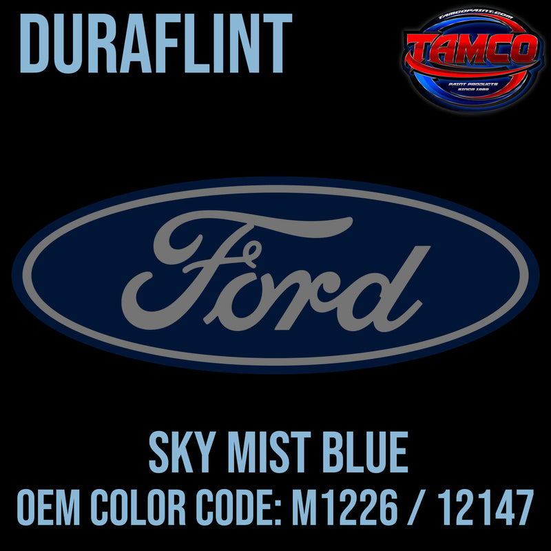 Tamco Paint Sky Mist Blue OEM Color Code: M1226 / 12147 - Duraflint