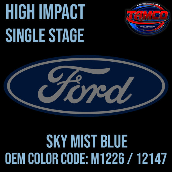 Tamco Paint Sky Mist Blue OEM Color Code: M1226 / 12147 - High Impact