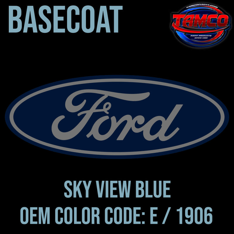 Ford Sky View Blue OEM Basecoat