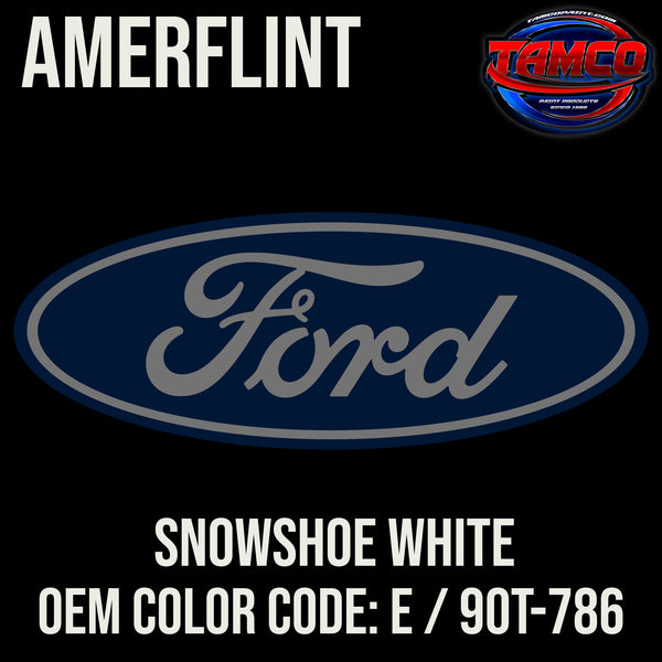 Ford Snowshoe White | E / 90T-786 | 1955-1962 | OEM Amerflint II Series Single Stage