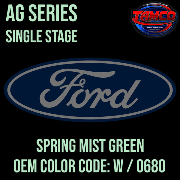 Ford Spring Mist Green | W / 0680 | 1956-1957 | OEM AG Series Single Stage