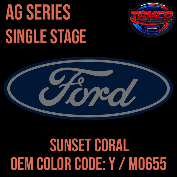 Ford Sunset Coral | Y / M0655 | 1956-1957 | OEM AG Series Single Stage