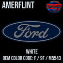 Tamco Paint Ford White OEM COLOR CODE: F / 9F / M5543 - Amerflint