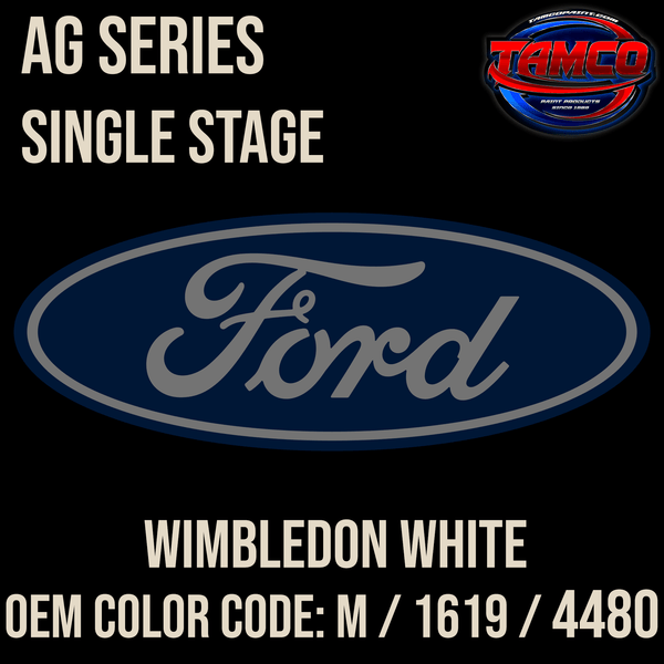 Tamco Paint Ford Wimbledon White 4480 AG Series Single Stage