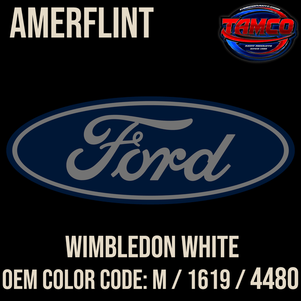 Tamco Paint Ford Wimbledon White 4480 Amerflint II Single Stage