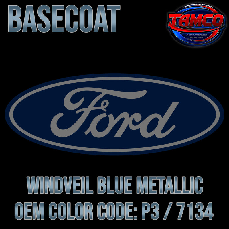 Ford Windveil Blue Metallic OEM Basecoat