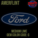 Ford Medium Lime Code G OEM Amerflint